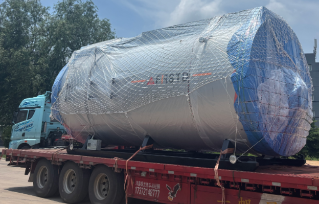 Setting sail! Three 10-ton steam boilers from Fushide are being shipped to Malaysia
