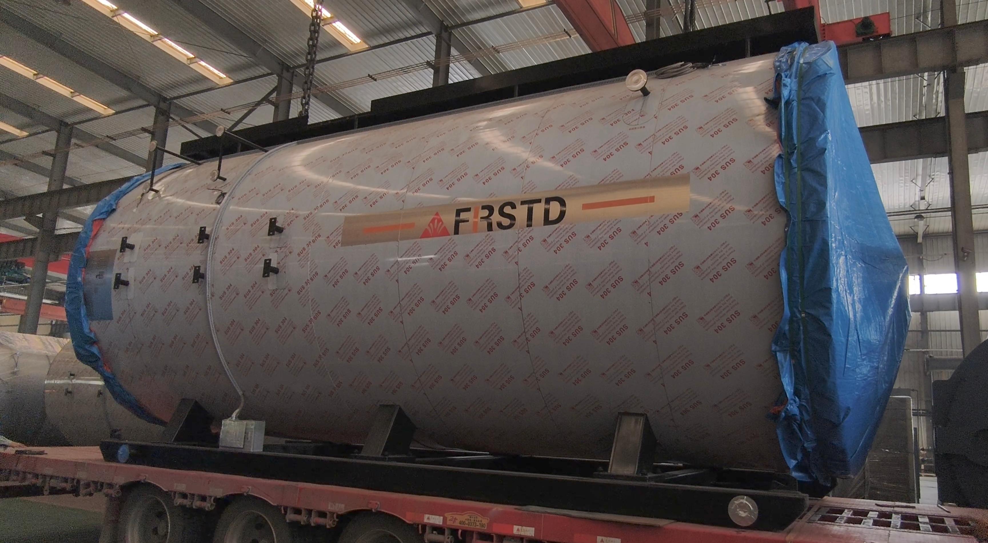 Four 15-ton integrated air-preheater steam boilers shipped to a leading lithium battery manufacturer’s Chaohu project!