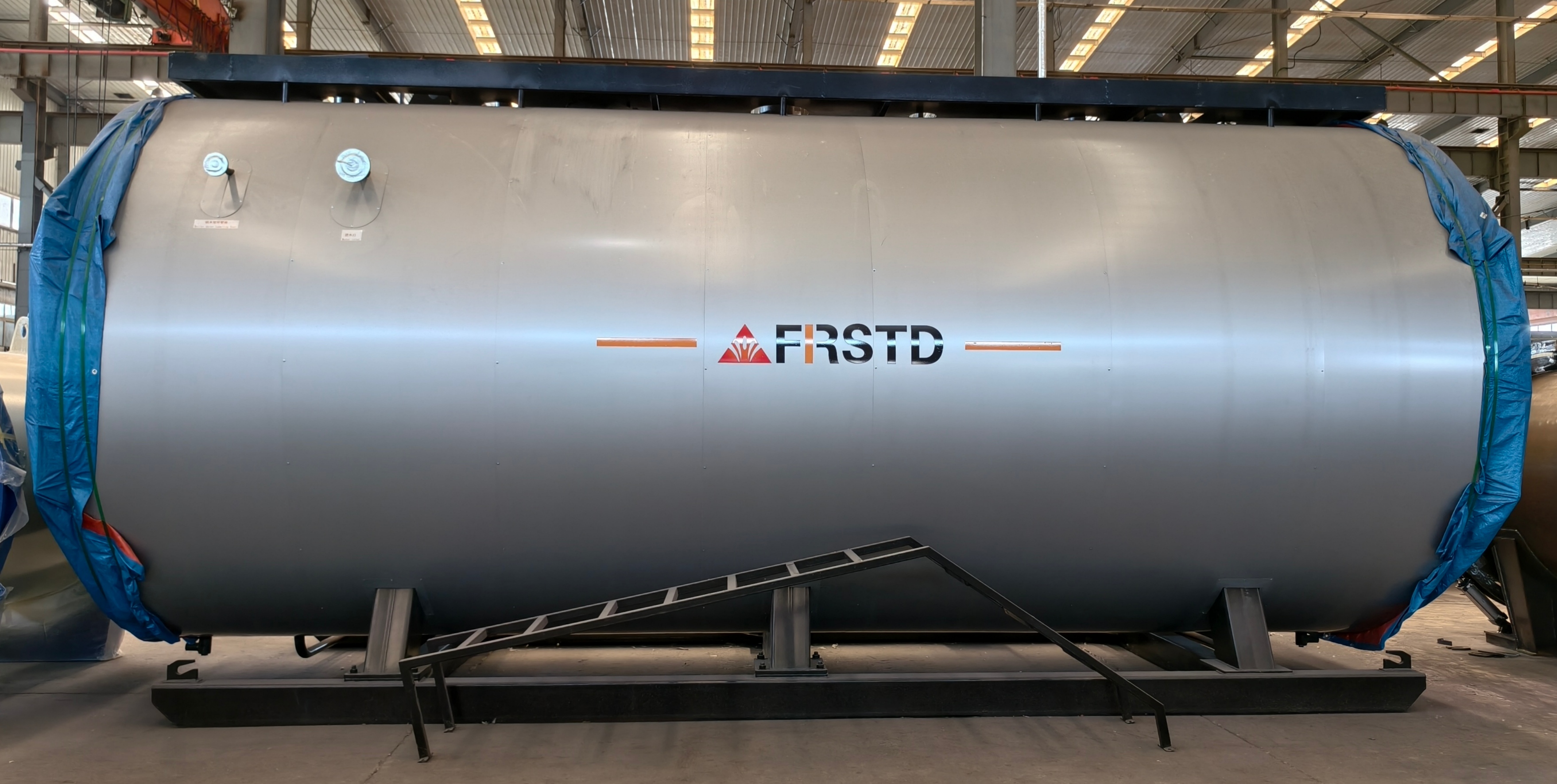 A 15-ton condensing steam boiler has been shipped to South America.