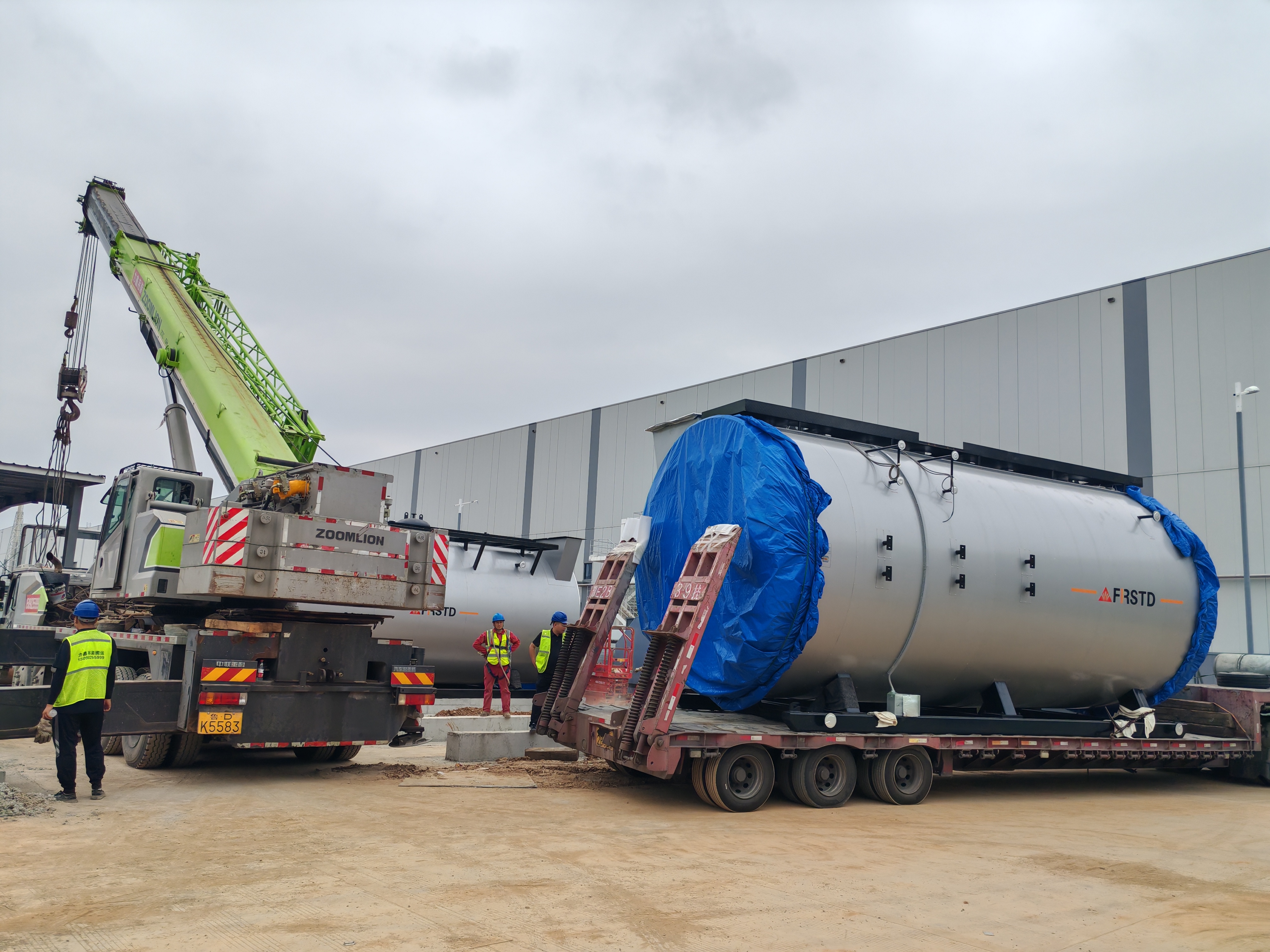 Arrival! Boiler Equipment for Sunwoda Project Successfully in Place!