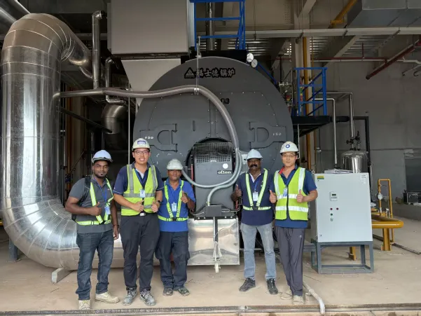 The Malaysian project is running stably! FIRSTD's two 10-ton air preheating integrated steam boilers have received positive feedback from customers